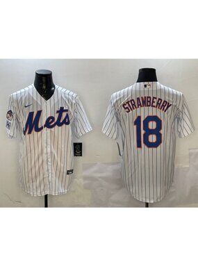 Darryl Strawberry Stitched White Jersey